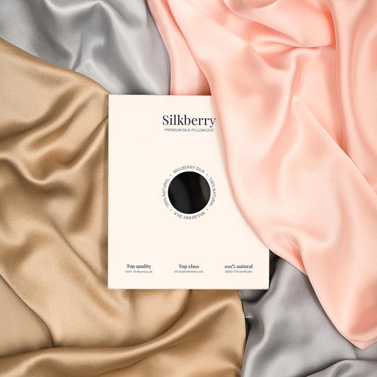 Lahja: luonnollinen 100 % silkkinen tyynyliina