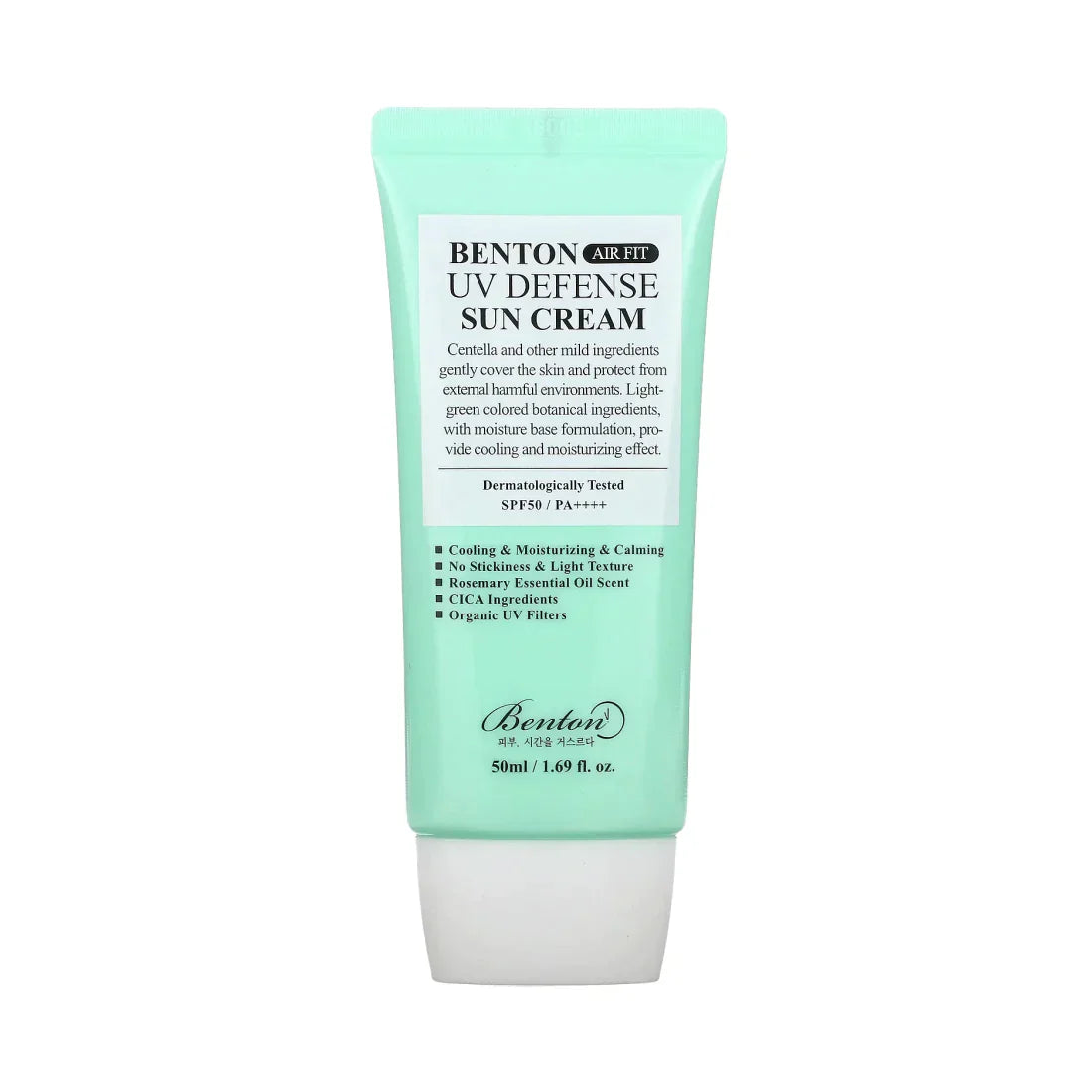 Benton Air Fit UV Defense Sun Cream - SPF-aurinkovoide kasvoille- terveenihonkeskus.fi